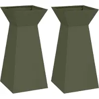 Syfax Säulen Pflanzer 2 pcs Oliv 35 x 35 x 73 cm