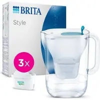 Brita Style Wasserfilterkanne, Blau, 2,4L Gesamtvolumen, 1,4L gefiltertes Wasser, MAXTRA PRO Filter, 3 Monate
