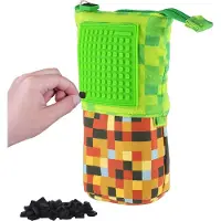 PIXIE CREW Pop Up Koffer grün-braun, kleines Paneel