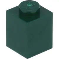 LEGO : 100x Stein 1x1 in 'Dark Green'