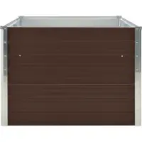 vidaXL "Winterschlussverkauf "Hochbeet - CLORIS - Pflanzkasten - 160 x 80 x 45 cm Verzinkter Stahl Braun - NeuMöbel4246596