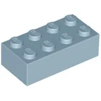 LEGO 2x4 Stein 3001 - 50 Stück Sandblau