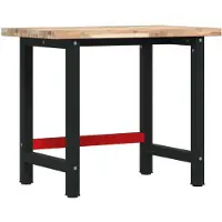 Syfax Werkbank 100x60x83 cm Massivholz Akazie Rechteckig
