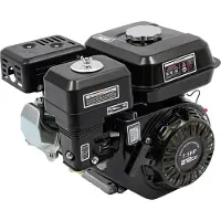 StarTech.com Benzinmotor - 212 ccm OHV 4-Takt - 7,5 PS, 1-Zylinder, Seilzugstart, 20×50 mm Welle, 3600 U/min - Schwarz