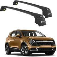 TURTLE DACHTRÄGER AIR-2 , Schwarz KIA SPORTAGE NQ5 2022 2023 2024 (SUV)