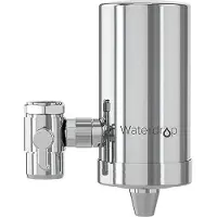 Waterdrop WD-FC-06 Wasserfilter Wasserhahn aus Rostfreiem Stahl, Kohleblock Wasserfiltersystem, Leitungswasserfilter(1 Filter Enthalten)