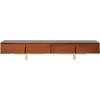 AEA Tv Ständer Orange Material Holz Stil Modern Wohnzimmer 200cm Schränke