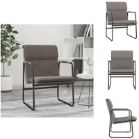 vidaXL Loungesessel Taupe 55x64x80 cm Stoff - Sessel