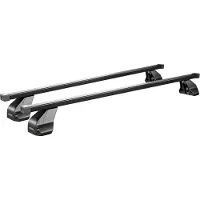 Menabo Omega | Dachträger - Ford S-Max I Ohne Dachluke 5 Türen 2010-2015 - Schwarz - Stahl - Länge 130 cm - Dachträger FORD - TUV & ISO