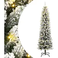 Syfax Künstlicher Weihnachtsbaum mit Schnee 150 LEDs 150 cm
