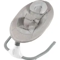 StarTech.com Elektrische Babyschaukel - Babywippe - 64,5×73×71 cm - 4 Schaukelstufen - Timer 8/15/30/60 Min - 0–18 Monate - bis 18 kg - Grau