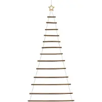 Syfax Hängender Weihnachtsbaum mit Sternspitze 86x180 cm Naturzweig