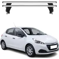 Menabo Dachträger Grundtäger für Peugeot 208 2015-2019 FL 50kg Alu Silber 2 tlg