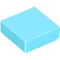 LEGO 1x1 Fliesen 3070 - 250 Stück Mittleres Azurblau