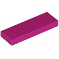 LEGO 1x3 Fliesen 63864 - 50 Stück Magenta