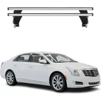 Omac Menabo Dachträger Grundtäger für Cadillac XT4 2018-2025 50kg Alu Silber 2 tlg