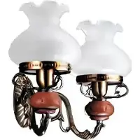 AEA Wandlampe Wandleuchten Wandleuchte Lüster Wand Lampen Braun Barock