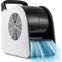 Costway Bodengebläse 130W, 3 Geschwindigkeiten, 185° schwenkbarem Kopf, Blasmaschine zum Trocknen & Ventilieren, Standventilator für Zuhause & Gewerbe