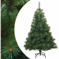 Syfax Künstlicher klappbarer Weihnachtsbaum Grün 120 cm PVC, Stahl