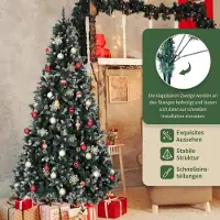 StarTech.com Künstlicher Weihnachtsbaum - Tanne mit Zapfen und Schnee - 3 m (300 cm) - PVC+PE - Dicht und voluminös - Grün