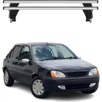 Menabo Dachträger Grundtäger für Ford Fiesta 1995-2002 50kg Alu Silber 2 tlg