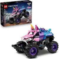 LEGO Technic Monster Jam Sparkle Smash, Rückziehmotor, Konstruktionsspielzeug für Kinder ab 7 Jahren