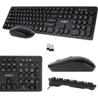 Rebel WS400 Kabelloses Tastatur- und Maus-Set mit USB 2.0 und optischem Sensor