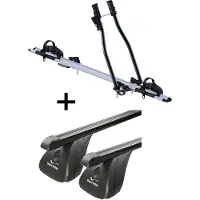 VDP Fahrradträger SAGITTAR + Dachträger Stahl kompatibel mit für VW Golf Plus 5 Türer 2005-2014
