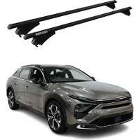 Omac Menabo Dachträger Grundtäger für Citroen C5 X 2022-2025 75kg Alu Schwarz 2 tlg