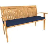 Pokar Bankauflage Bankkissen mit Abnehmbarem Bezug , Farbe:Dunkelblau, Größe:160x40