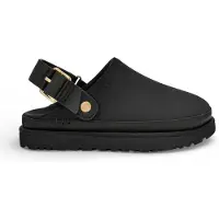 Ugg für Damen. 1169590 Goldenstar Villa Leder Clogs schwarz (39), Wohnung, Schnalle, Lässig
