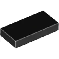 LEGO 1x2 Fliesen 3069 - 100 Stück Schwarz