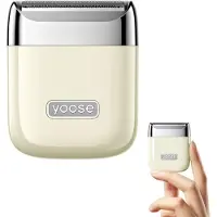 Yoose Nano Elektrischer Intimrasierer für Damen, Nass & Trocken, IPX7, USB-C, Beige