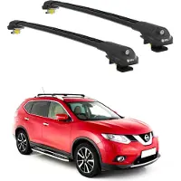 TURTLE DACHTRÄGER AIR-1 NISSAN X-TRAIL T32 2014 - 2020 Raised Rails , Schwarz