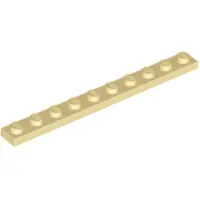LEGO 1x10 Platten 4477 - 250 Stück Beige