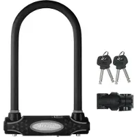 Master Lock Fahrrad U-Schloss 8195EURDPRO, 11 cm Bügel, Gehärteter Stahlkörper, Sold Secure Gold , 4 Schlüssel