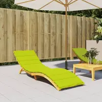 vidaXL Möbel Sonnenliegen-Auflage Hellgrün 200x50x3 cm Oxford-Gewebe - Gartenmöbelauflagen &1762