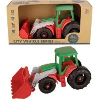Askato Traktor plastikowy z łyżką do zabawy dla dzieci