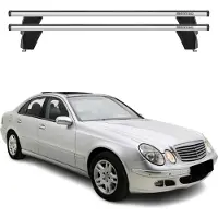Menabo Dachträger für Mercedes E Klasse W211 Limo 2002-2009 75kg Alu Silber 2x