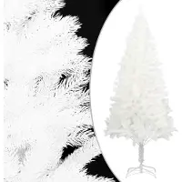 Syfax Künstlicher Weihnachtsbaum Naturgetreue Nadeln Weiß 210 cm