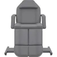 Syfax Kosmetikstuhl Kunstleder Grau 180x62x78 cm