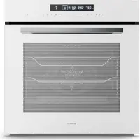 Klarstein Airjet Einbaubackofen 60 cm - 72L, 13 Modi, Airfryer-Funktion, Touch-Steuerung, ++, Emaille, Timer, Kindersicherung, Backofen Einbaugerät, Weiß