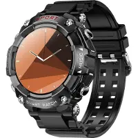 Andoer T96 1,52-Zoll-Touchscreen-Smartwatch + kabelloses Bluetooth-Headset, BT5.0 | IP67 wasserdicht | Gesundheitsüberwachung | Mehrere Sportmodi, schwarz