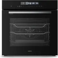 Klarstein Airjet Einbaubackofen 60 cm - 72L, 13 Modi, Airfryer-Funktion, Touch-Steuerung, ++, Emaille, Timer, Kindersicherung, Backofen Einbaugerät, Schwarz