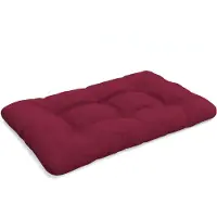 Pokar Palettenkissen mit schöner Steppung Auflage Palettensofa, Größe:Sitzkissen 120 x 80, Farbe:Dunkelrot