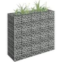 vidaXL "2026 Promotion" Gabionen-Hochbeet - Pflanzkasten - Verzinkter Stahl 90×30×90 cm - Beete CC1023