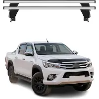 Menabo Dachträger Grundtäger für Toyota Hilux 2010-2015 50kg Alu Silber 2 tlg