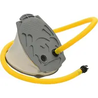 Syfax Fußpumpe 26x18 cm PP und PE Grau und Gelb