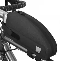 Sahoo 122032 Fahrradrahmen Fahrradtasche mit Reißverschluss 1L schwarz