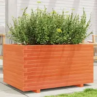 vidaXL "2026 Promotion" Hochbeet - Pflanzkübel - Wachsbraun 90x60x49,5 cm - Massivholz Kiefer - Beete CC30484